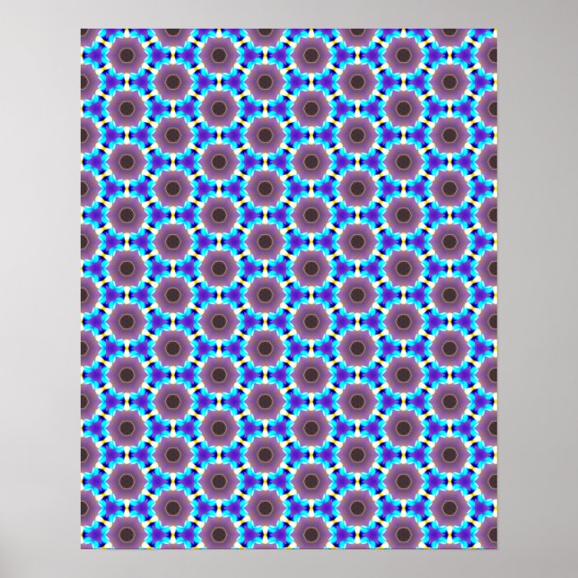 Spinning Hex Optical Illusion Wall Art (Front)