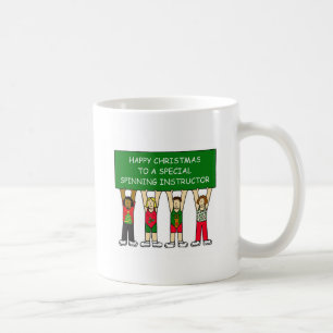 SPINNING INSTRUCTOR HAPPY XMAS COFFEE MUG