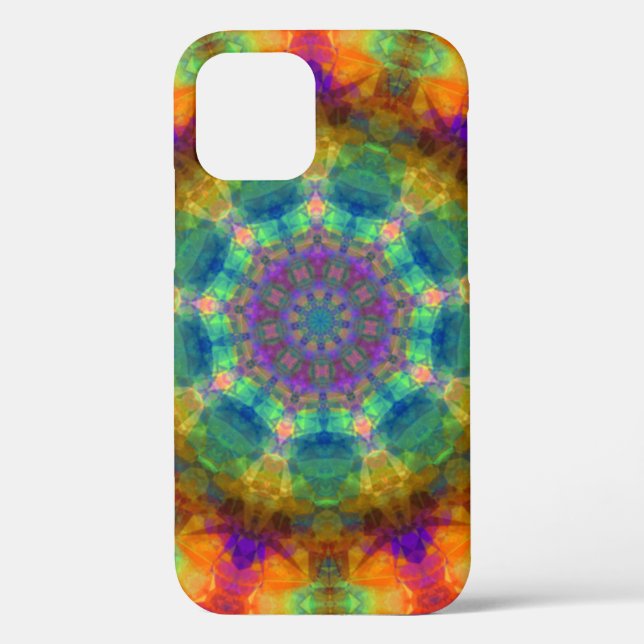 Spinning Kaleidoscope Rainbow Case-Mate iPhone Case (Back)
