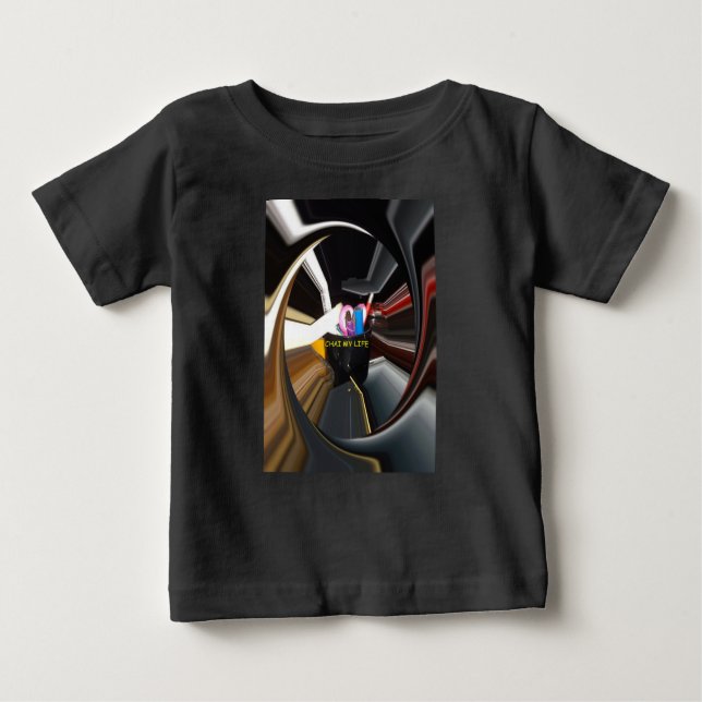 Spinning Office Essentials Modern Wall Decor      Baby T-Shirt (Front)