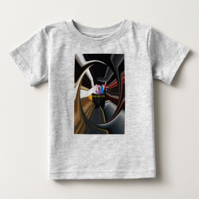Spinning Office Essentials Modern Wall Decor      Baby T-Shirt (Front)