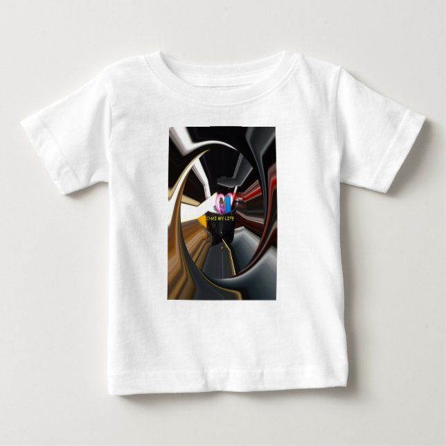 Spinning Office Essentials Modern Wall Decor      Baby T-Shirt (Front)
