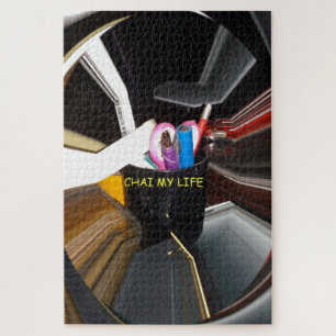 Spinning Office Essentials Modern Wall Decor      Jigsaw Puzzle