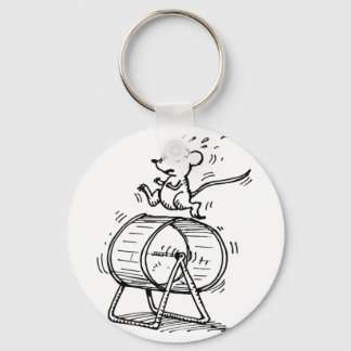 Spinning Rat Key Ring