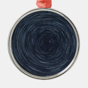 Spinning Sky (Starry Space Scene) Metal Ornament