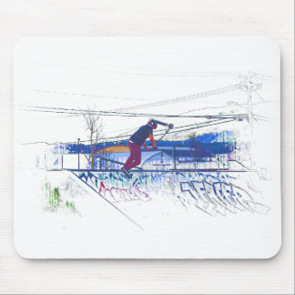 Spinning the Deck - Stunt Scooter Mouse Pad