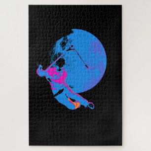 Spinning the Moon - Scooter Rider Jigsaw Puzzle