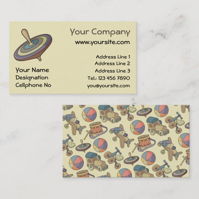 Spinning Top Business Card (Front/Back)