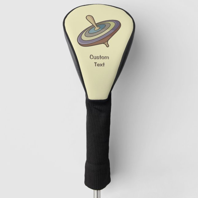 Spinning Top Golf Head Cover (Front)