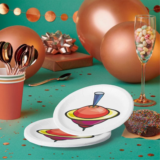 Spinning Top Paper Plates (Creator Uploaded)