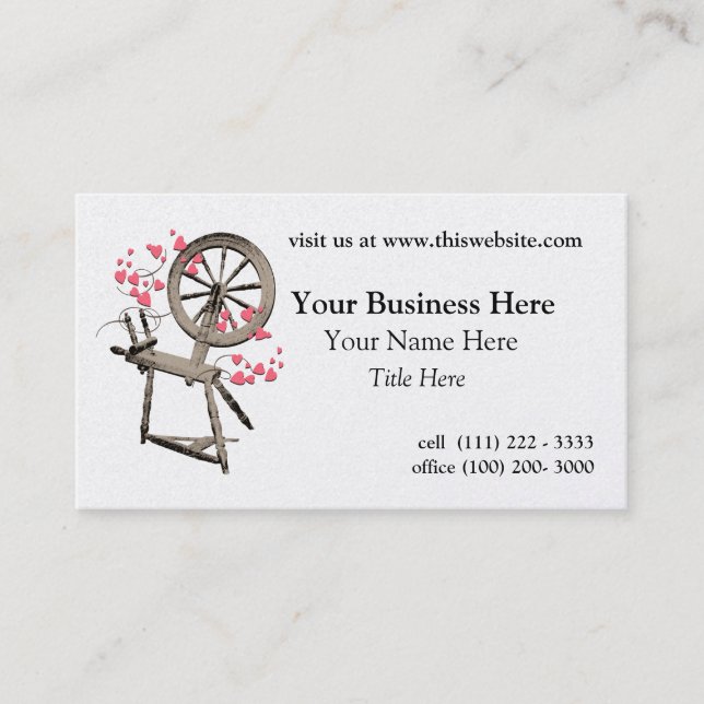 Spinning Wheel Business Card (Front)