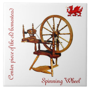 Spinning Wheel Collector's Tile