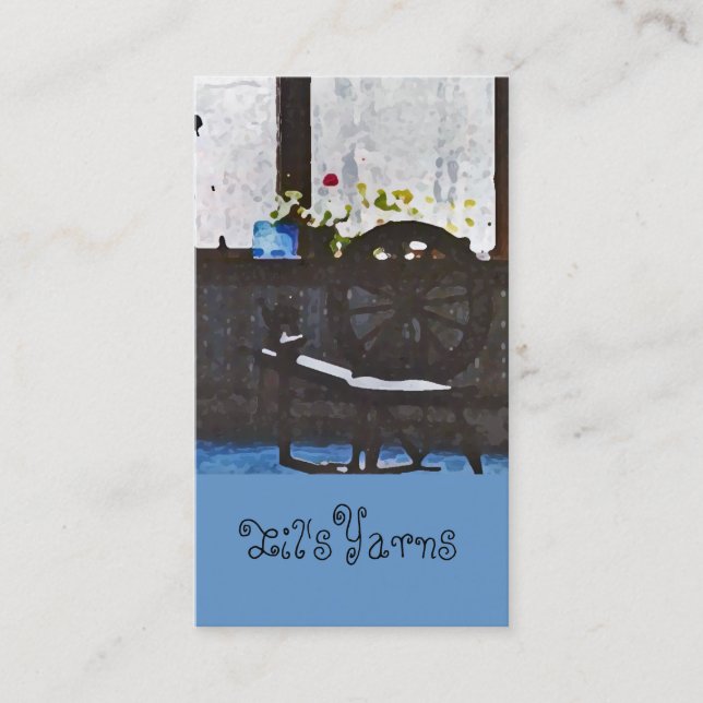 Spinning Wheel Customizeable Business Card (Front)