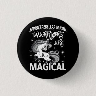 Spinocerebellar Ataxia Warrior Awareness Ribbon SC 3 Cm Round Badge