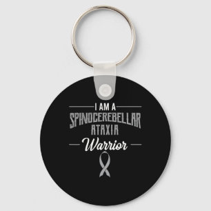 Spinocerebellar Ataxia Warrior Awareness Ribbon Sc Key Ring