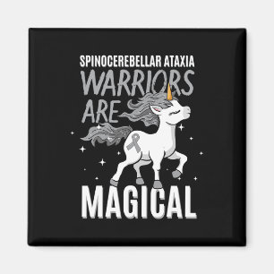 Spinocerebellar Ataxia Warrior Awareness Ribbon Sc Magnet