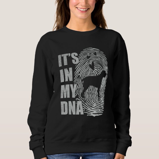 Spinone Italiano DNA Dog Mom Dad Dog Sweatshirt (Front)