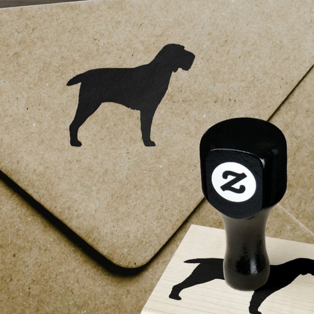 Spinone Italiano Dog Breed Silhouette Rubber Stamp (Creator Uploaded)