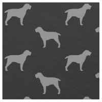 Spinone Italiano Dog Breed Silhouettes Patterned