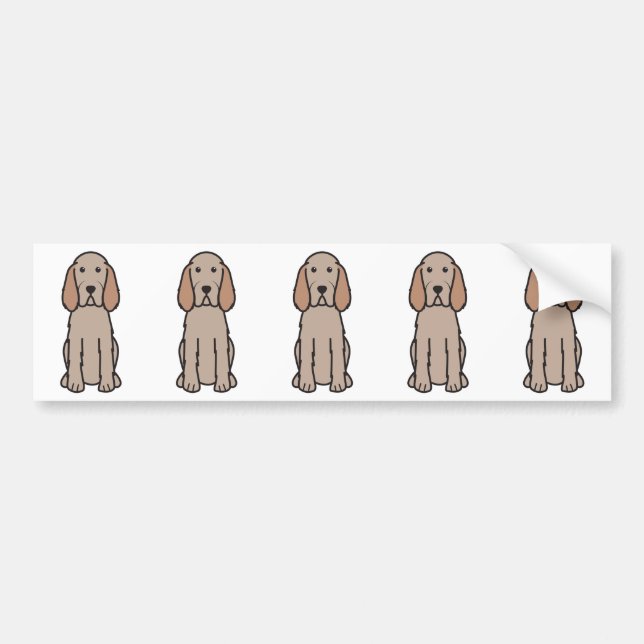 Spinone Italiano Dog Cartoon Bumper Sticker (Front)