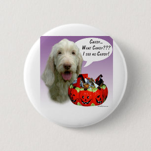 Spinone Italiano Halloween Candy 6 Cm Round Badge