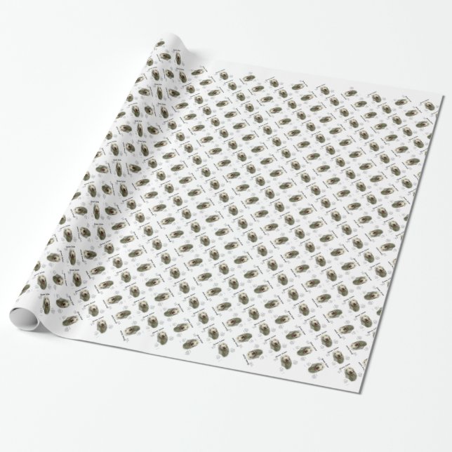 Spinone Italiano History Design Wrapping Paper (Unrolled)