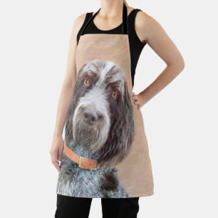 Spinone Italiano Painting - Cute Original Dog Art Apron