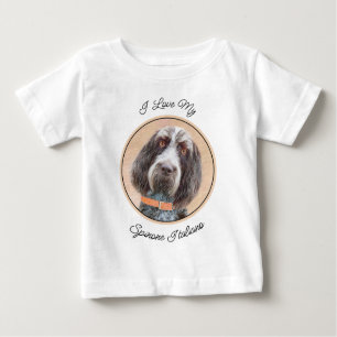 Spinone Italiano Painting - Cute Original Dog Art Baby T-Shirt