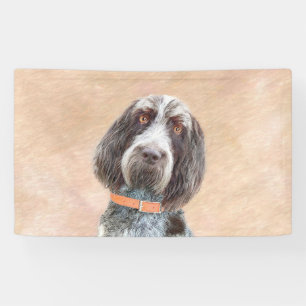 Spinone Italiano Painting - Cute Original Dog Art Banner