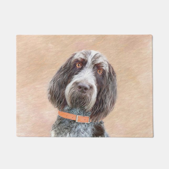Spinone Italiano Painting - Cute Original Dog Art Doormat (Front)