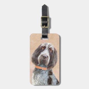 Spinone Italiano Painting - Cute Original Dog Art Luggage Tag