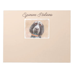 Spinone Italiano Painting - Cute Original Dog Art  Notepad