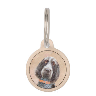 Spinone Italiano Painting - Cute Original Dog Art Pet Tag