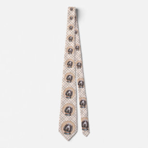 Spinone Italiano Painting - Cute Original Dog Art Tie