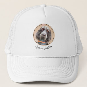 Spinone Italiano Painting - Cute Original Dog Art Trucker Hat
