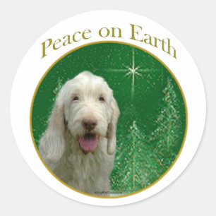 Spinone Italiano Peace Classic Round Sticker