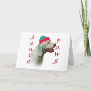 Spinone Italiano Santa Paws Holiday Card