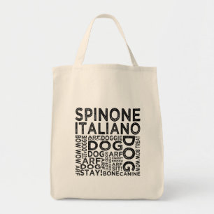 Spinone Italiano Typography Tote Bag