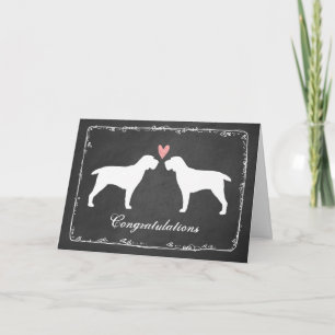 Spinone Italianos Wedding Congratulations Card