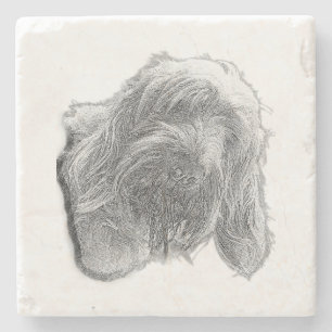 Spinone Stillness – Artisan Coaster