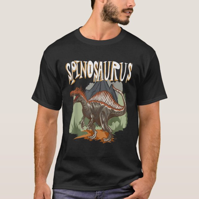 Spinosaurus   Dino   Dinosaur Identification T-Shirt (Front)