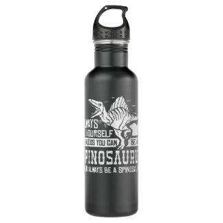 Spinosaurus Dinosaur Gift Skull Skeleton 710 Ml Water Bottle