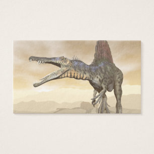 Spinosaurus dinosaur in the desert - 3D render
