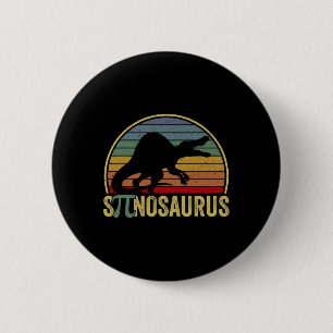 Spinosaurus - Dinosaur Pi Day Funny Math Pun  6 Cm Round Badge