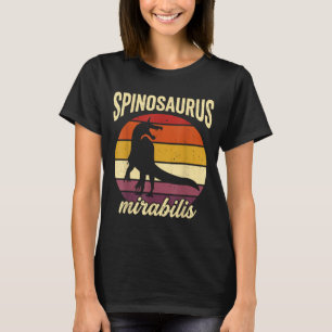 Spinosaurus mirabilis retro vintage new dinosour T-Shirt