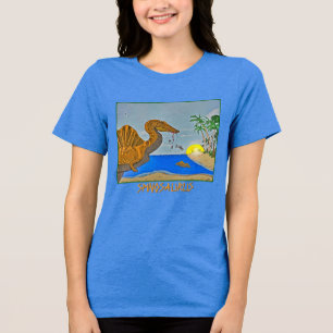 Spinosaurus Ocean Blue Women's Tri-blend T-shirt Shirt