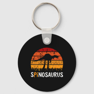 Spinosaurus Pi Day Retro Math Symbols Teacher Stud Key Ring