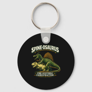 Spinosaurus prehistoric chiropractor funny key ring