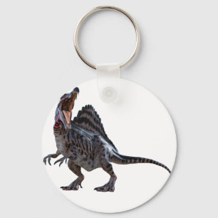Spinosaurus Squatting and Looking to the Left Key Ring