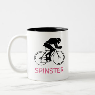 Spinster fun design Two-Tone coffee mug